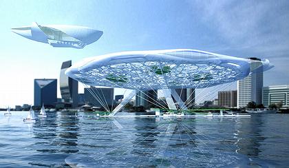 "Aerohotel". Conceptual project of a hotel on water