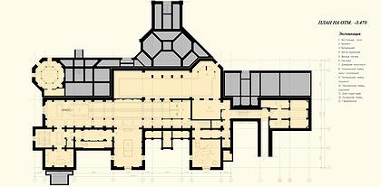 Усадьба «Модерн»: главный дом. План цокольного этажа