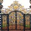 Tsarskoye Selo. Large Palace. Main Gate. XVIII cent. Rasstrelli B.F.