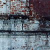 Yurkino. Nativity Church, beg. of the XVI-th cent. Detail of ceramic carnice, remained at the west facade.
