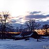 Karacharovo. Sunset.